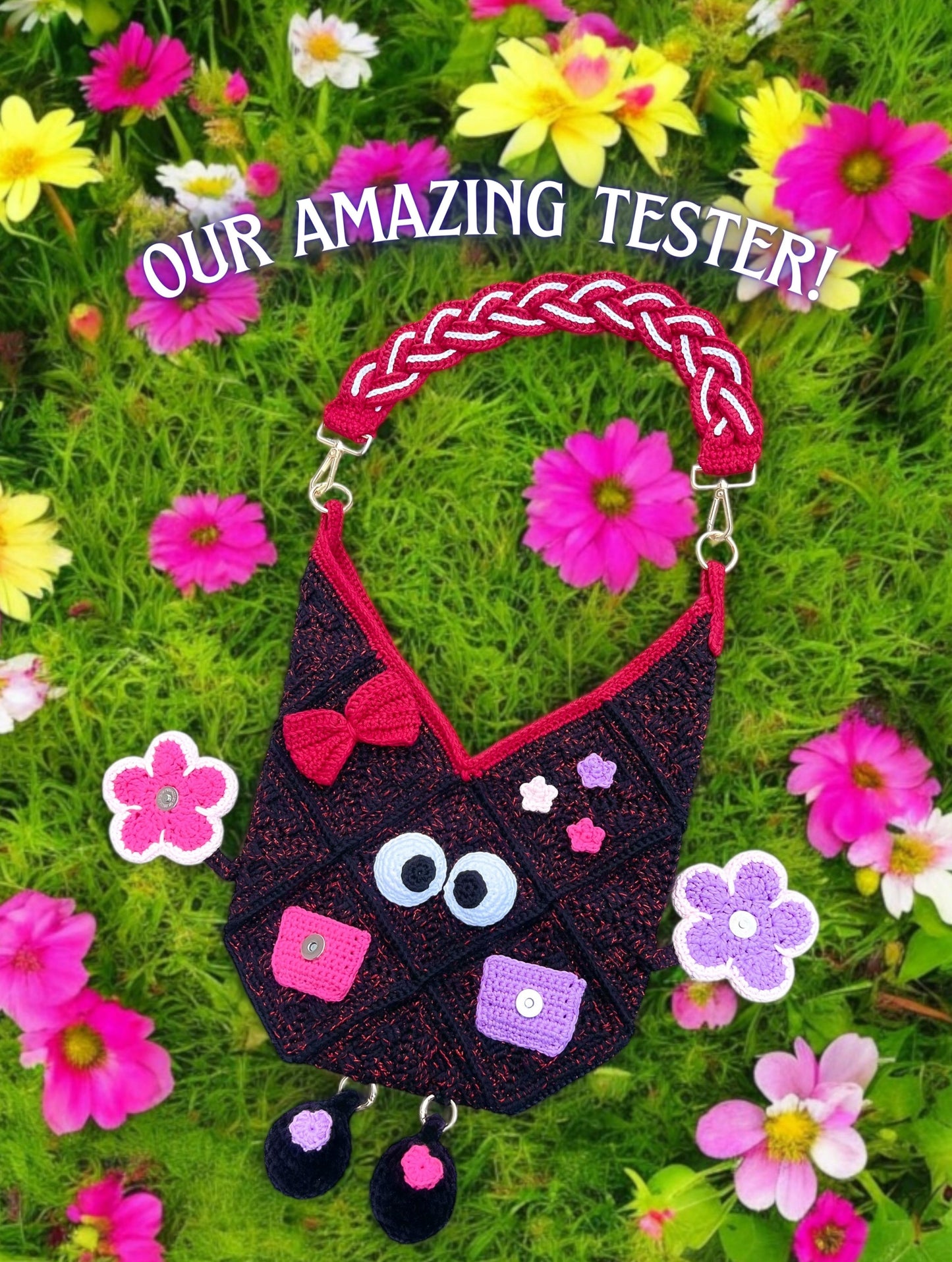 Googly tote ALL IN 1 crochet pattern