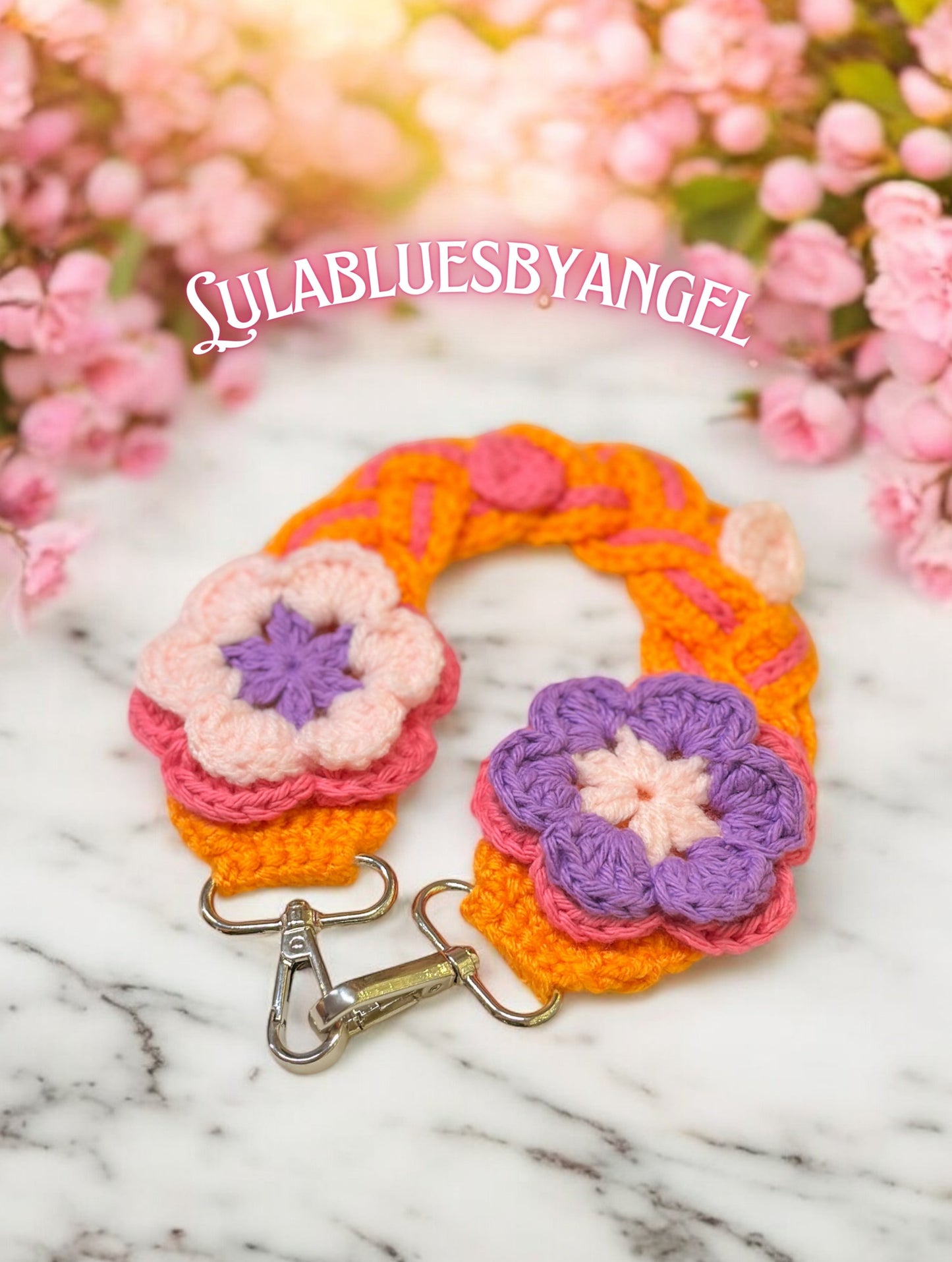 Flower braided strap crochet pattern