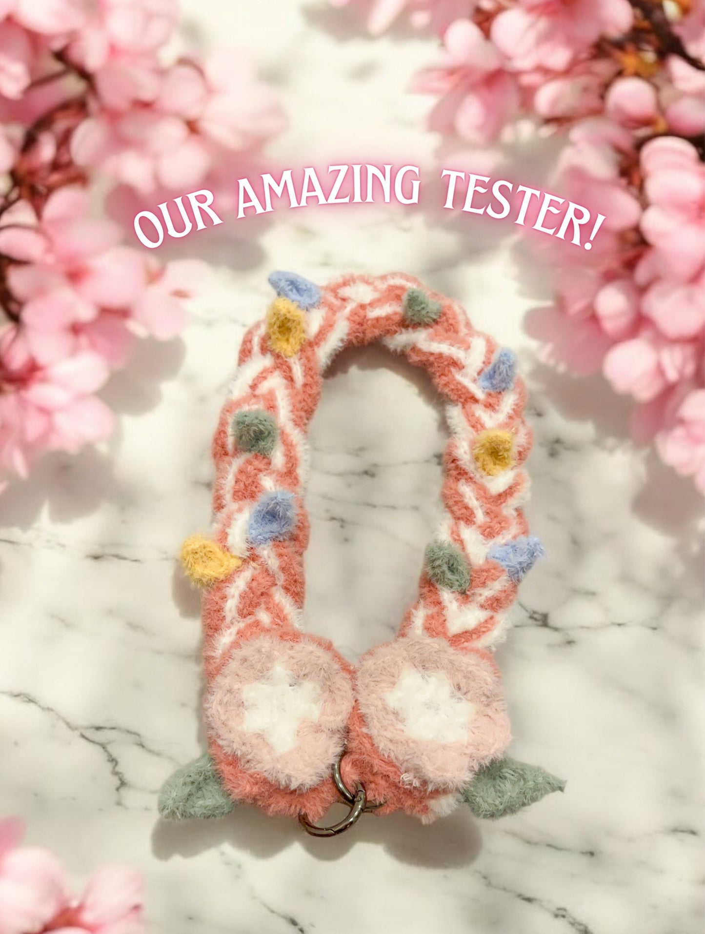 Flower braided strap crochet pattern