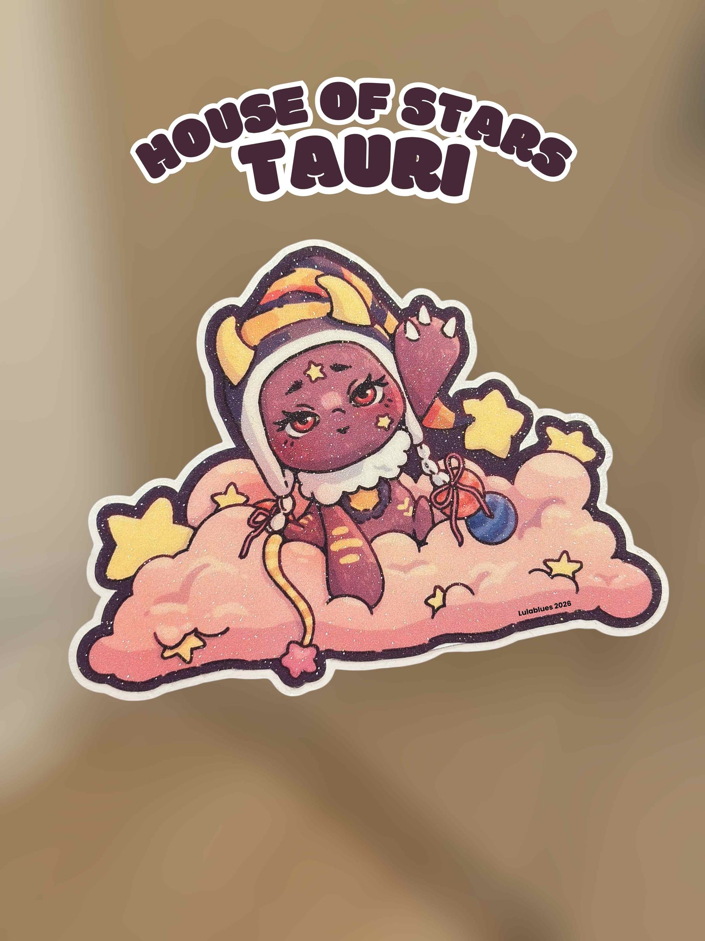 House of Stars Tauri - Cloud Easy Peel Vinyl Die Cut Sticker
