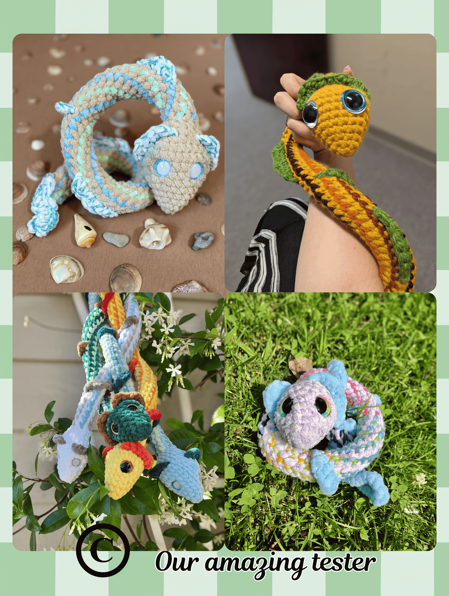 Nami the elemental snake crochet pattern
