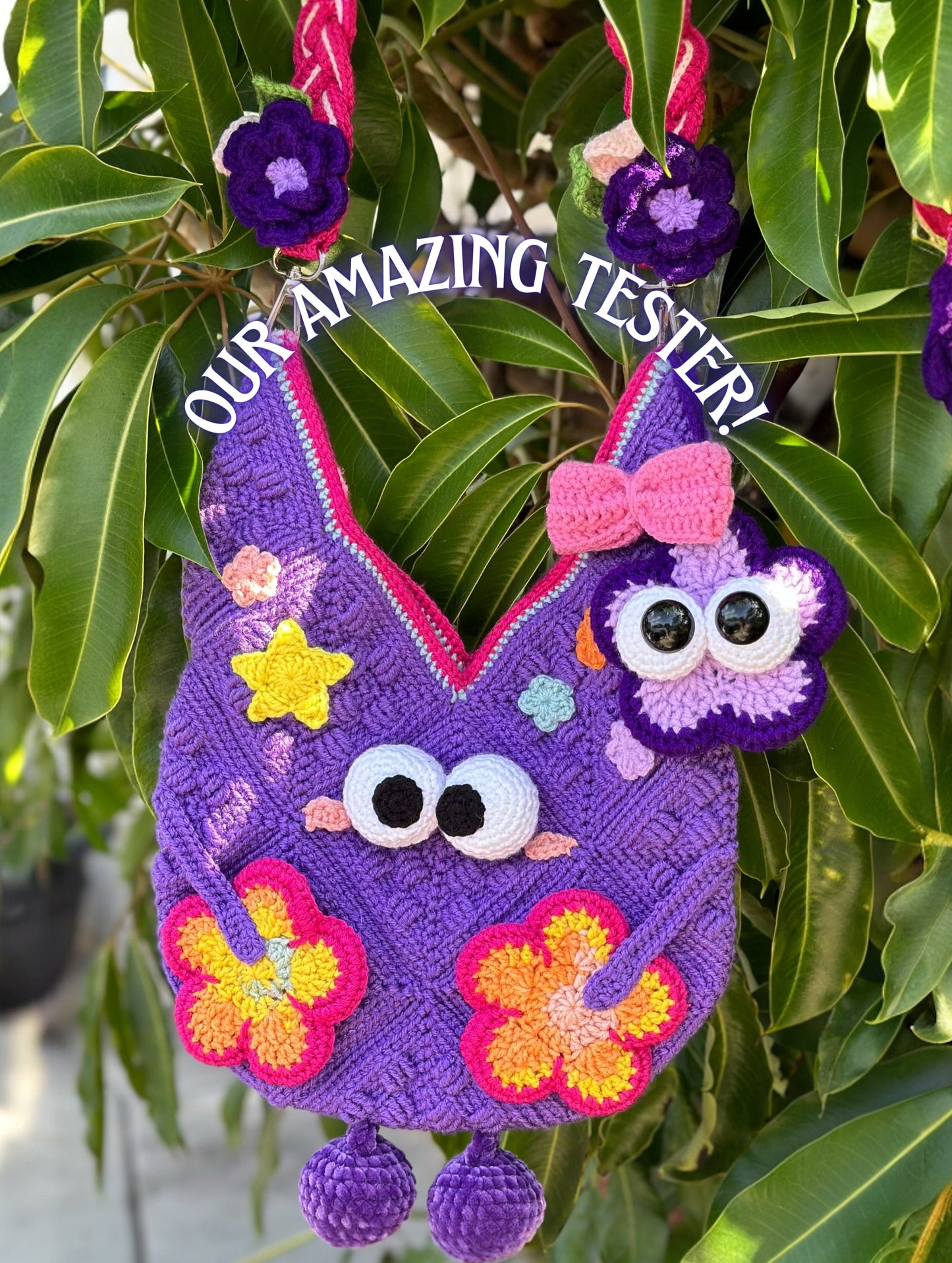 Googly tote ALL IN 1 crochet pattern