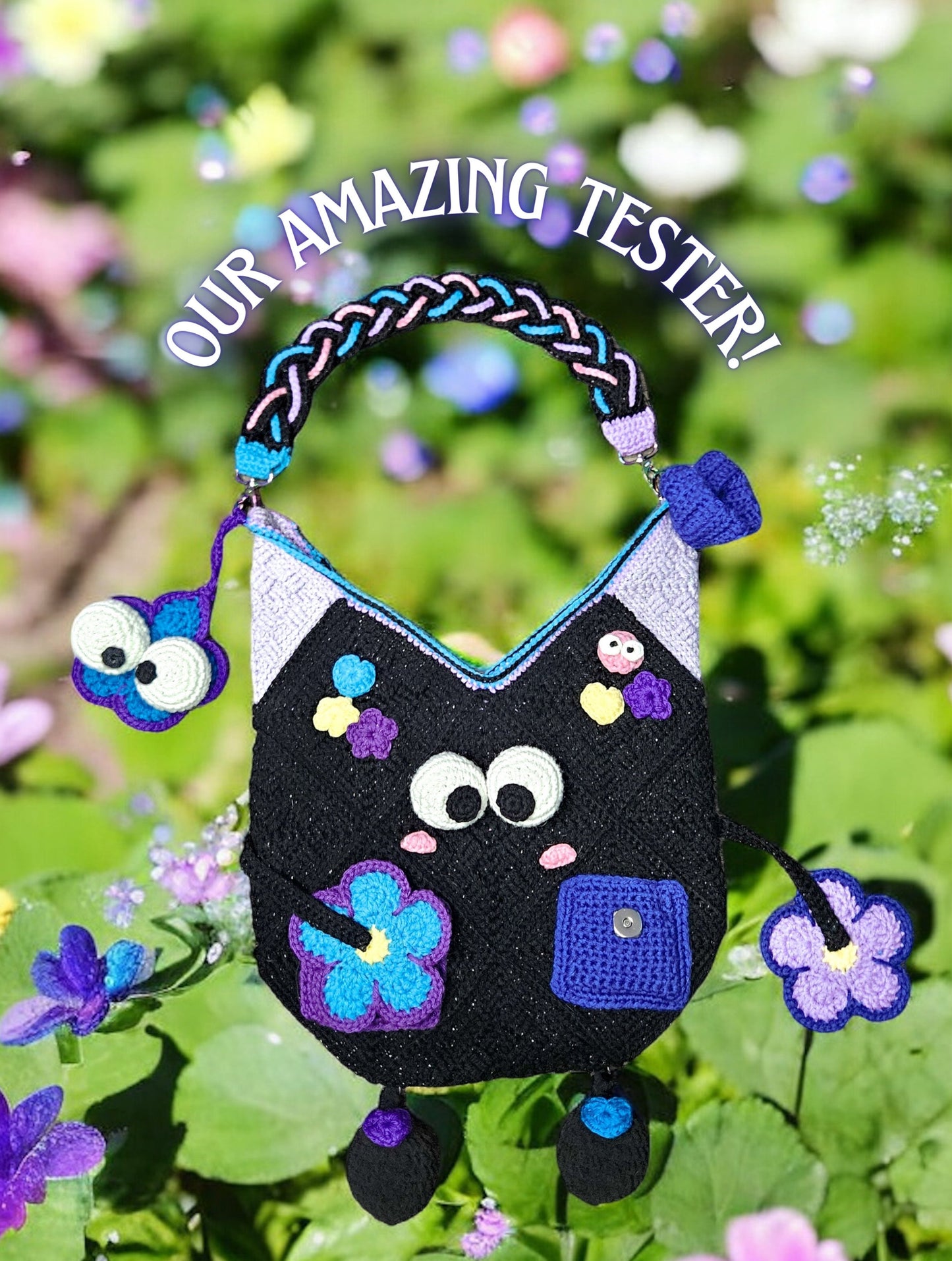 Googly tote ALL IN 1 crochet pattern