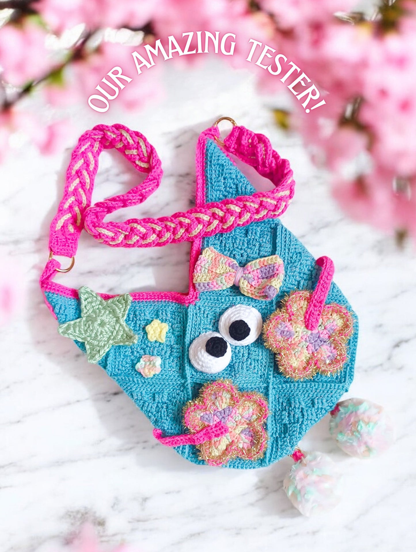 Googly tote ALL IN 1 crochet pattern