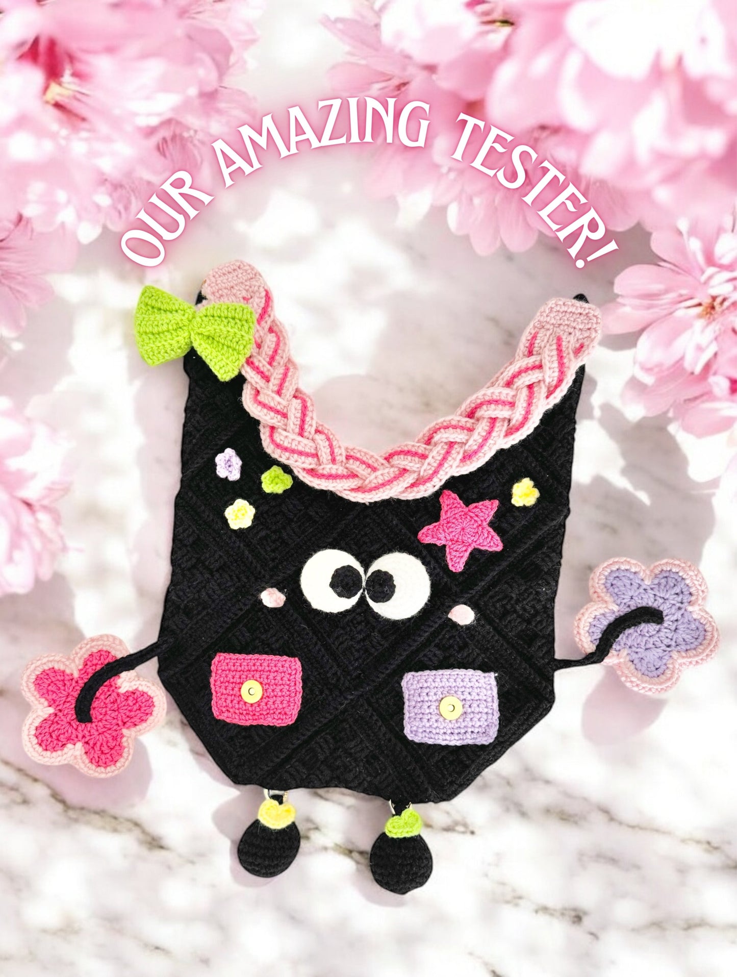Googly tote ALL IN 1 crochet pattern