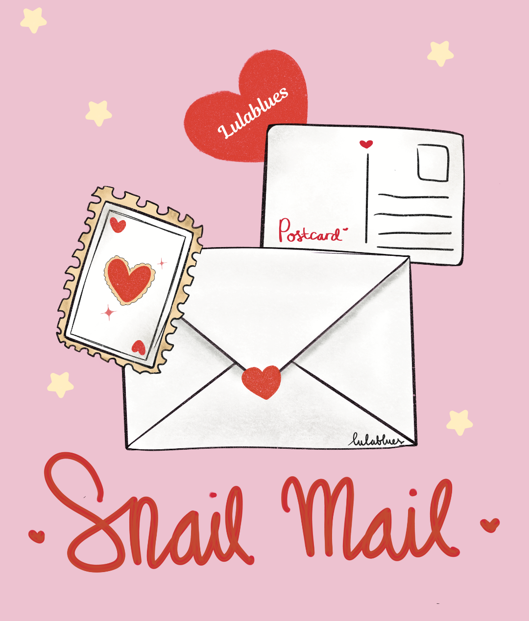 Feel Good Snail Mail Club Post Card and Sticker Subscription