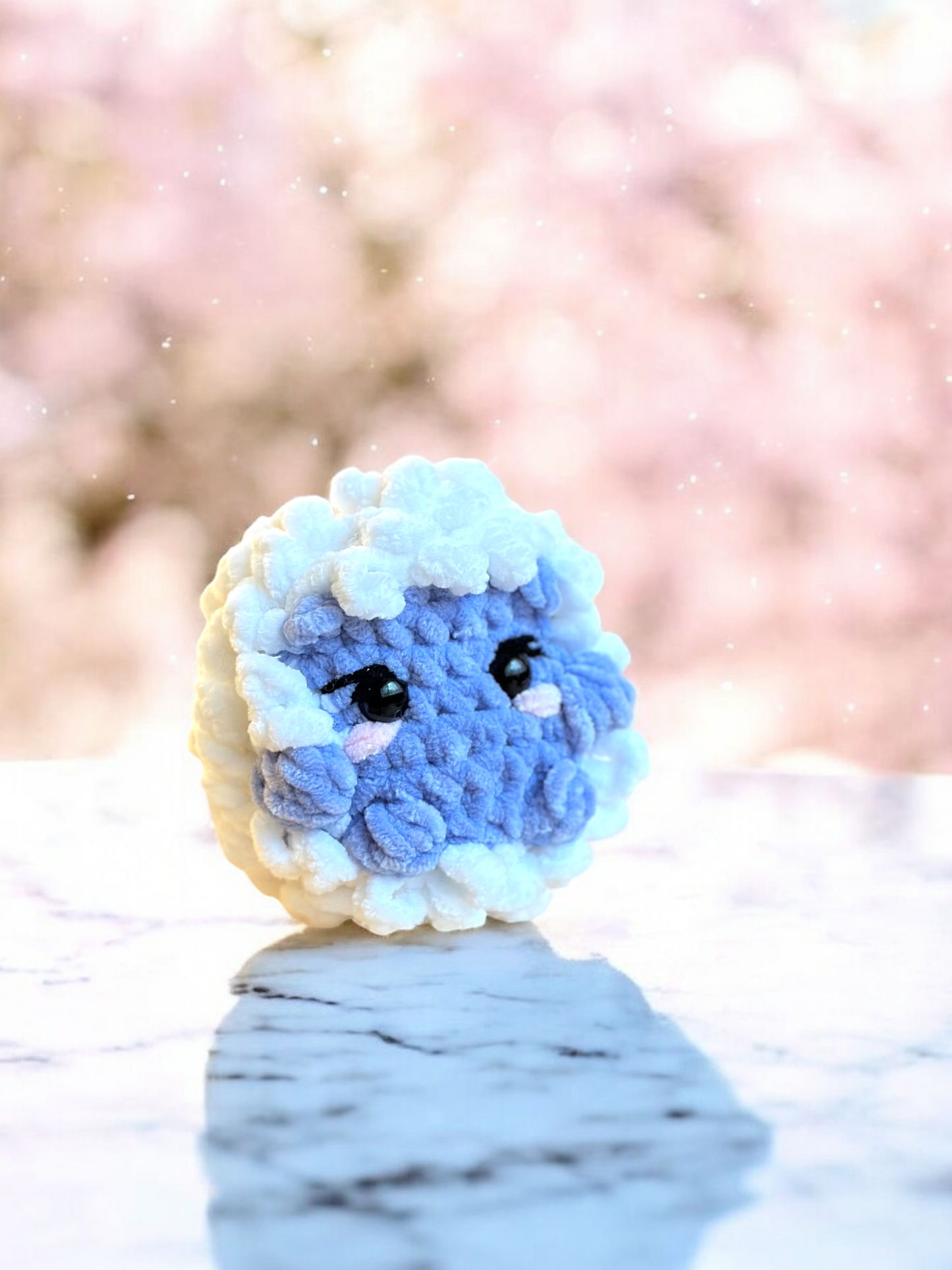 Winter hedgehog doll plushie