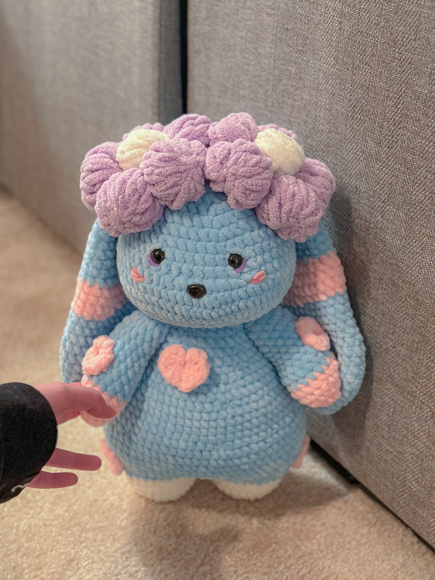 Shiny fleureon bubblegum plushie XL (made to order)