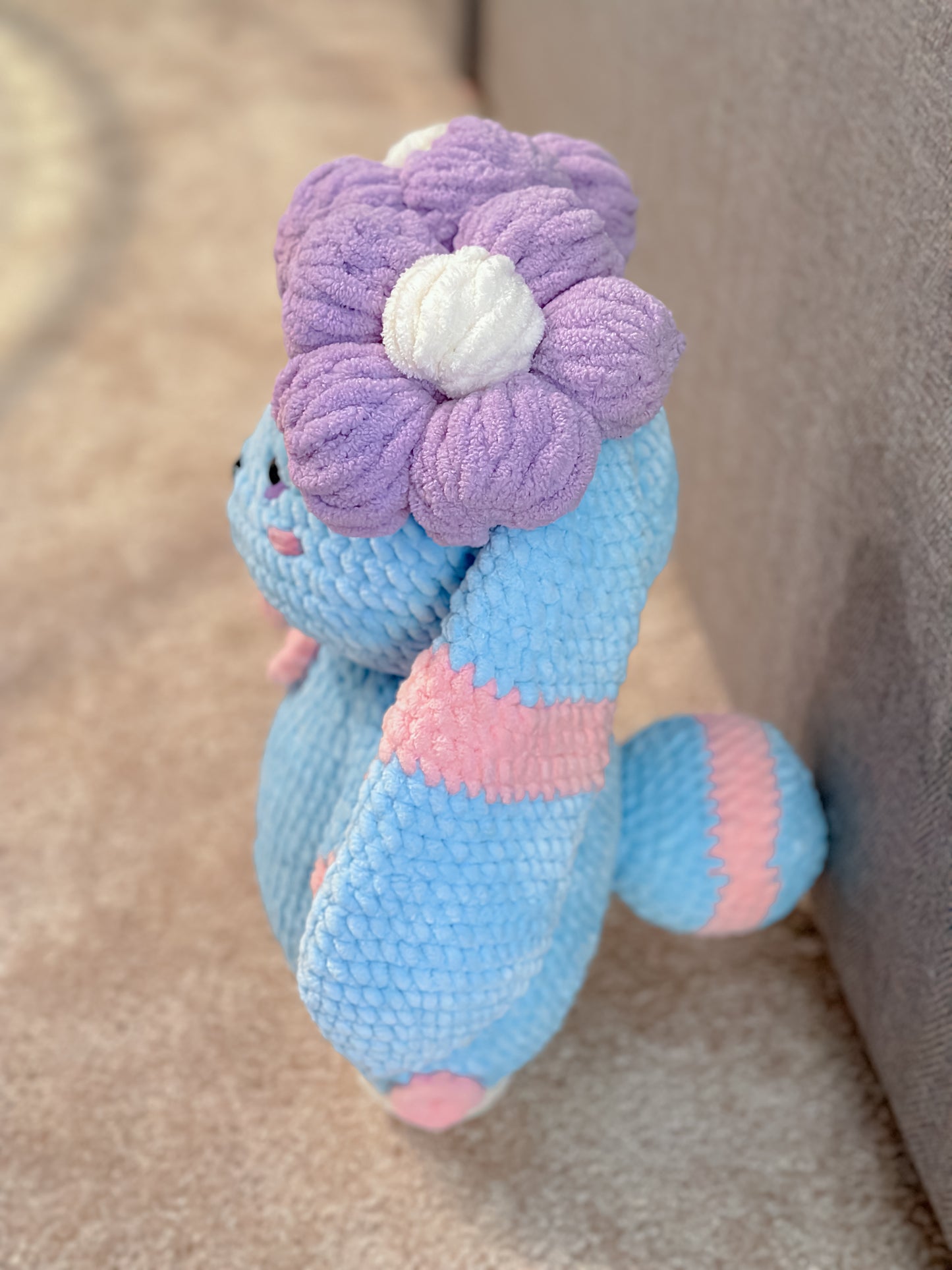 Shiny fleureon bubblegum plushie XL (made to order)