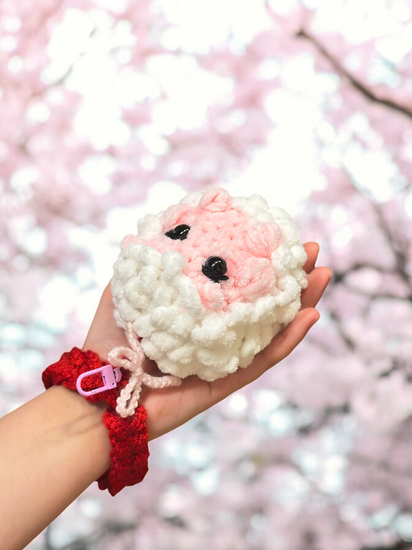 Winter hedgehog doll plushie