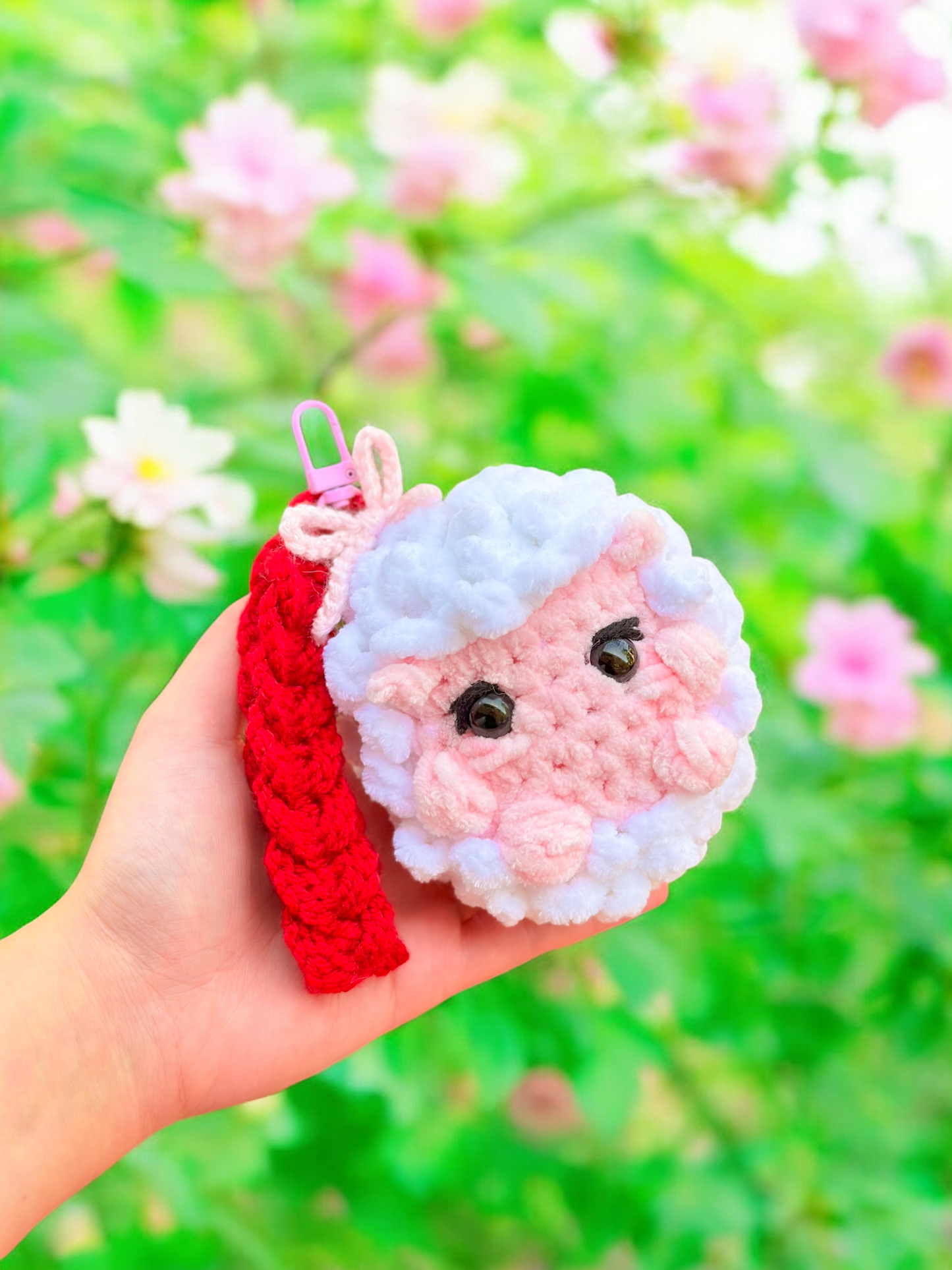Winter hedgehog doll plushie