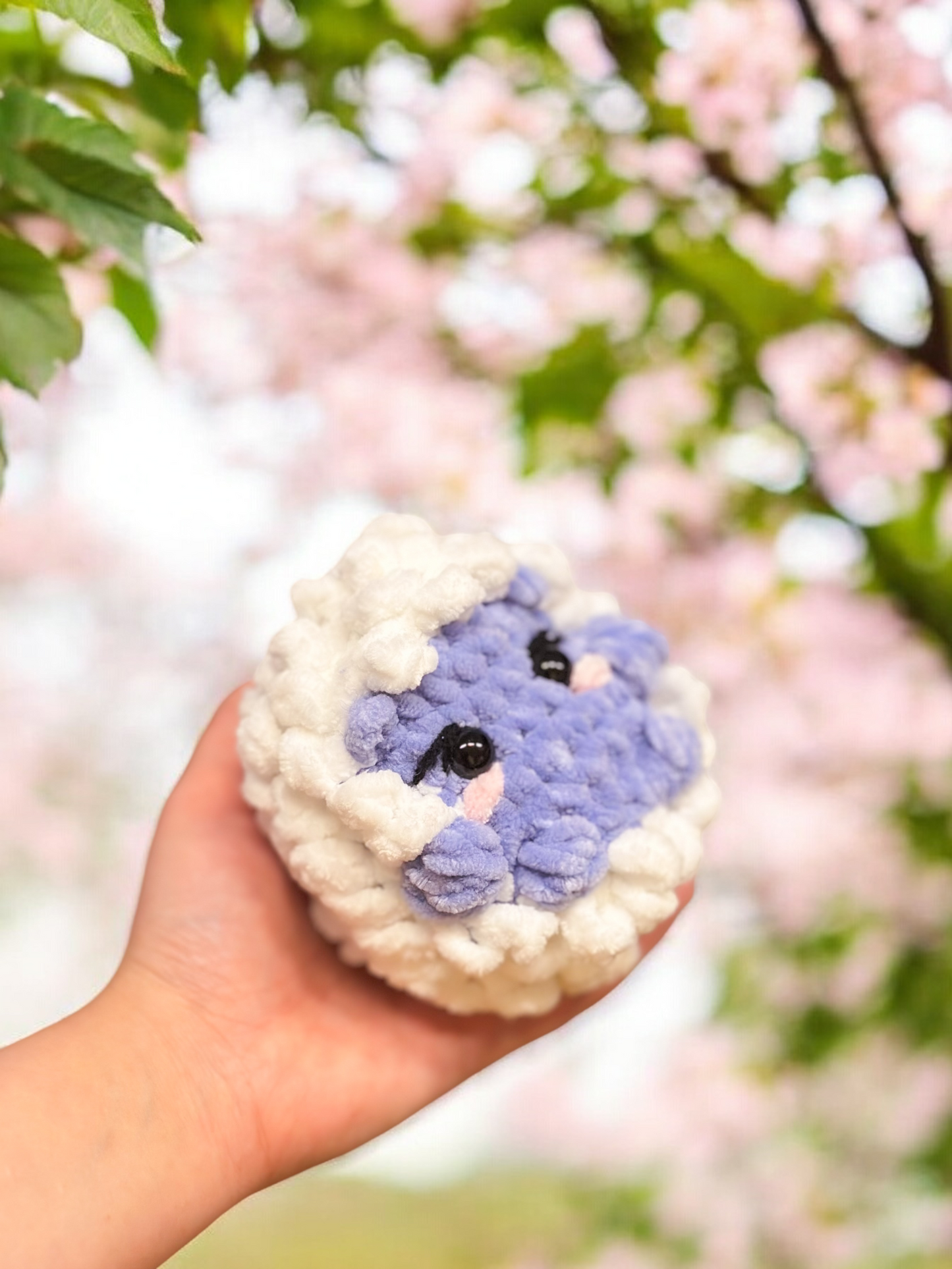 Winter hedgehog doll plushie