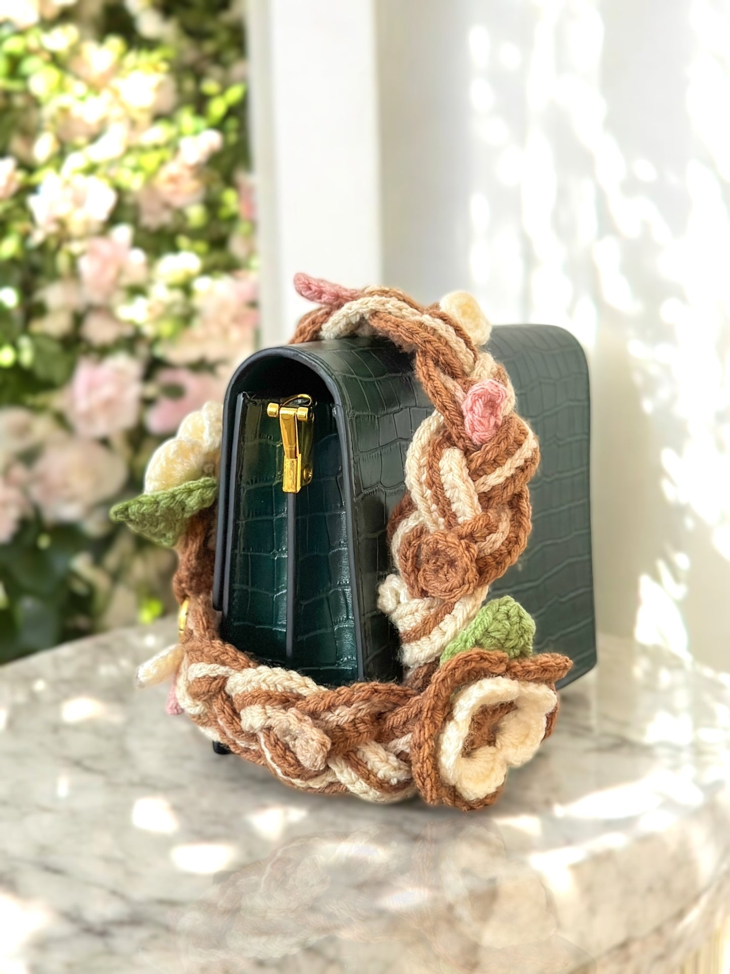 Long Braided Bag Strap Autumn (made to order)