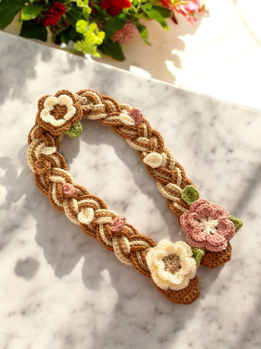 Long Braided Bag Strap Autumn (made to order)