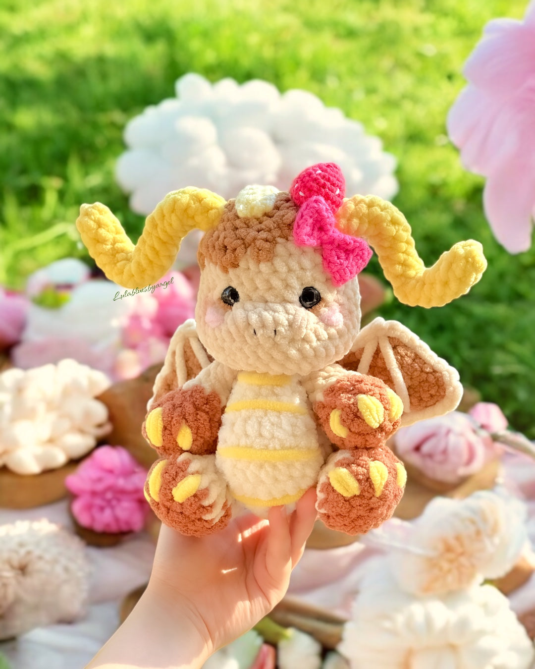 Drakina Plushie - Strawberry Pancake (made to order)