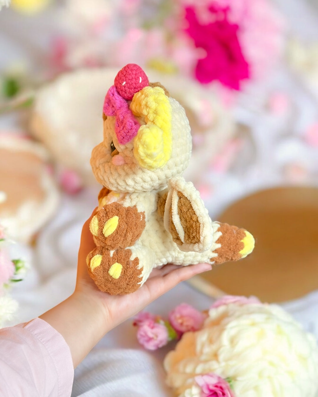 Drakina Plushie - Strawberry Pancake (made to order)