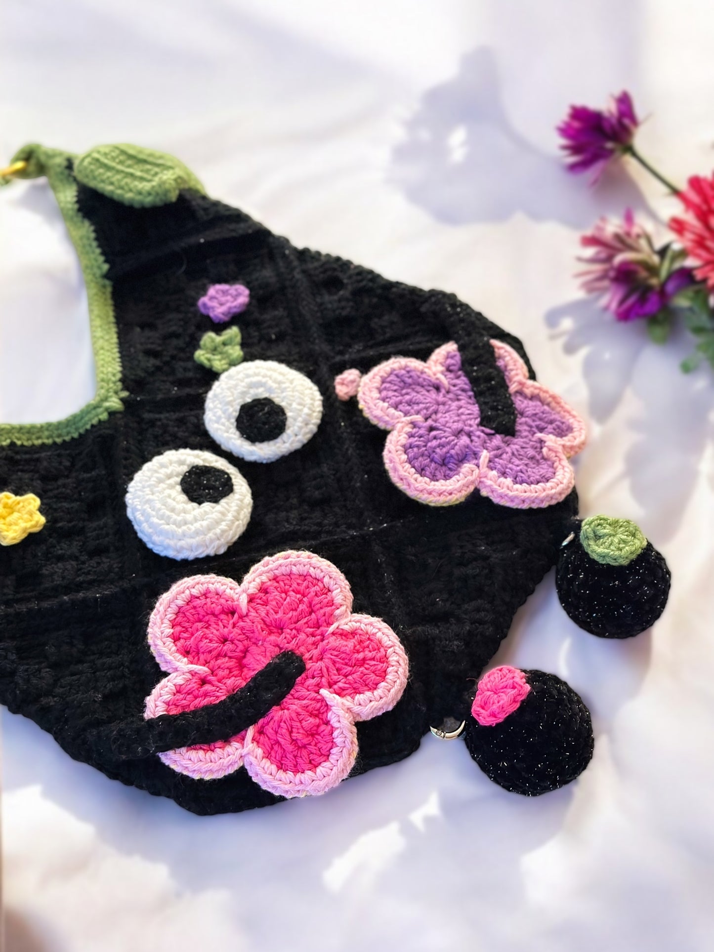 Candy Googly Hobo Tote (made to order)