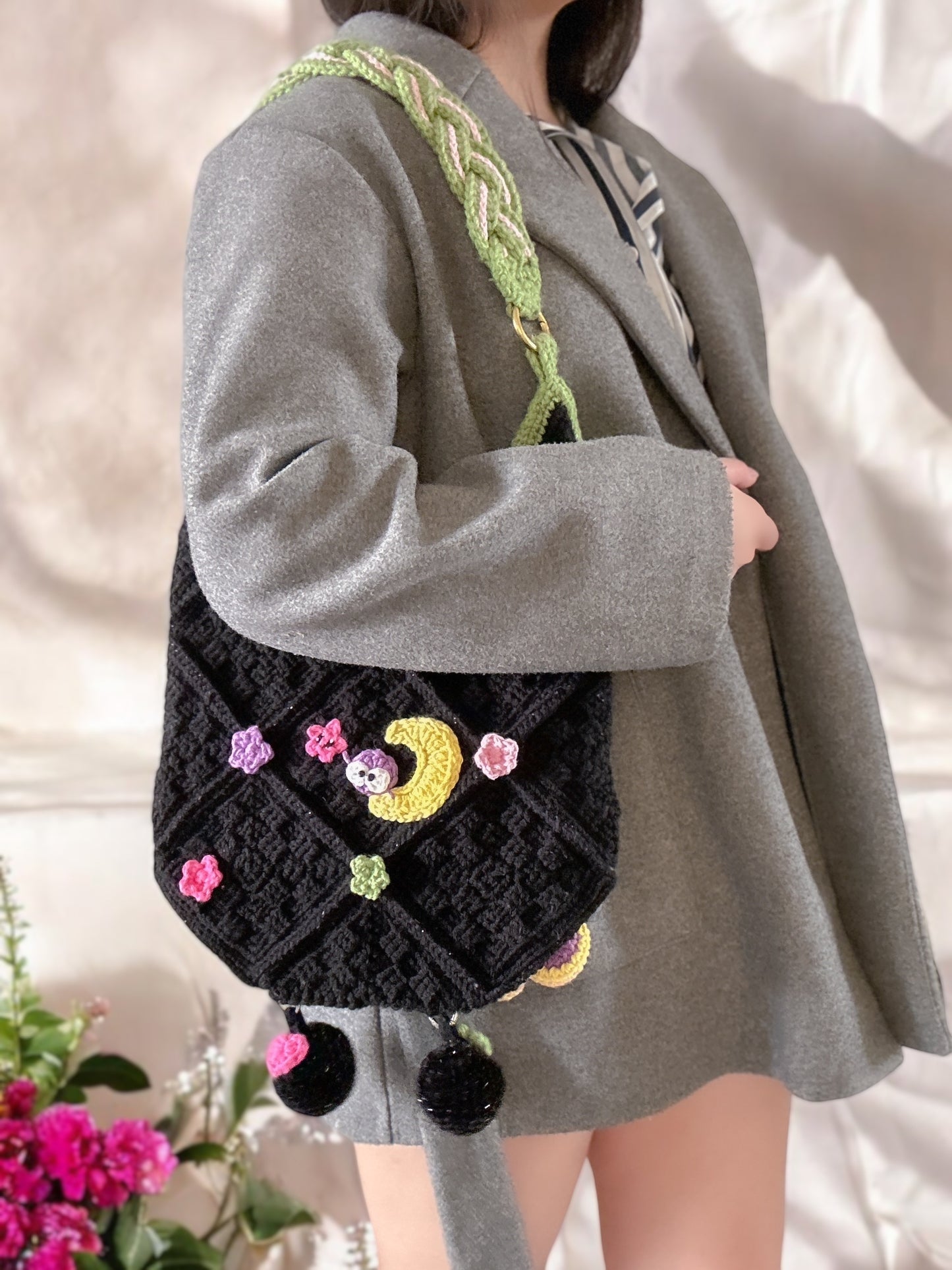 Candy Googly Hobo Tote (made to order)