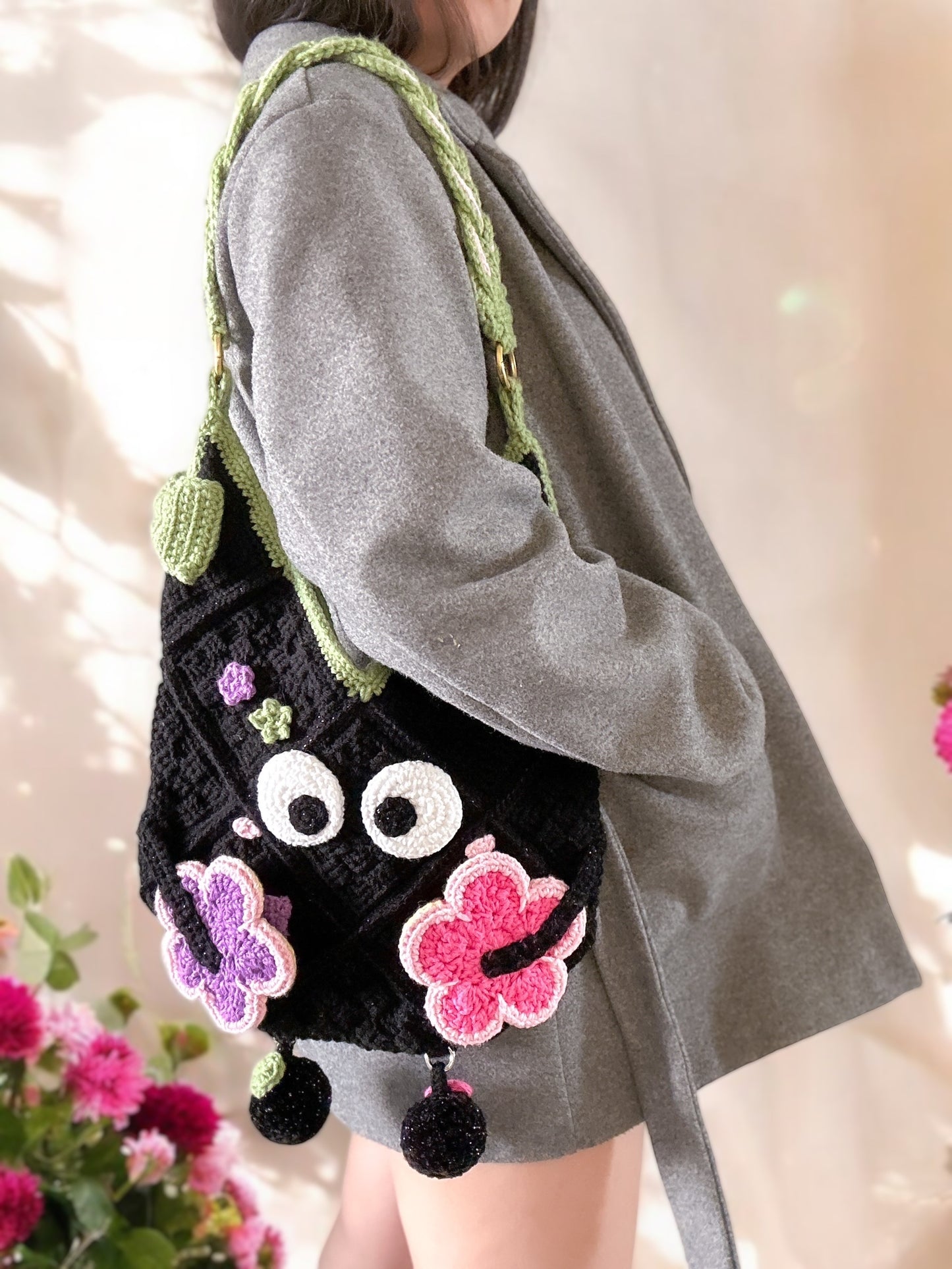 Googly tote ALL IN 1 crochet pattern