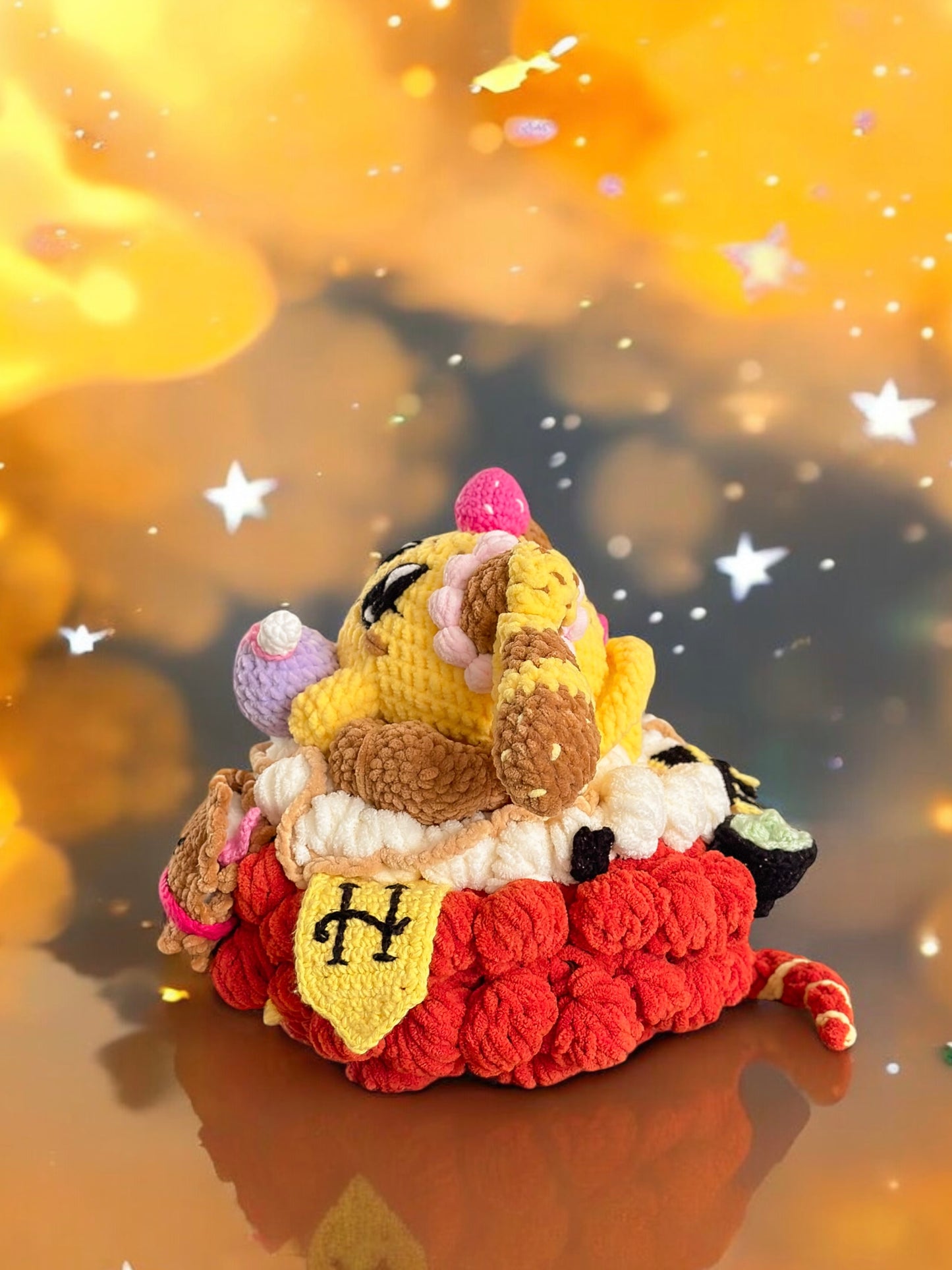 Minty Cat On Halo Wizard jumbo (made to order)