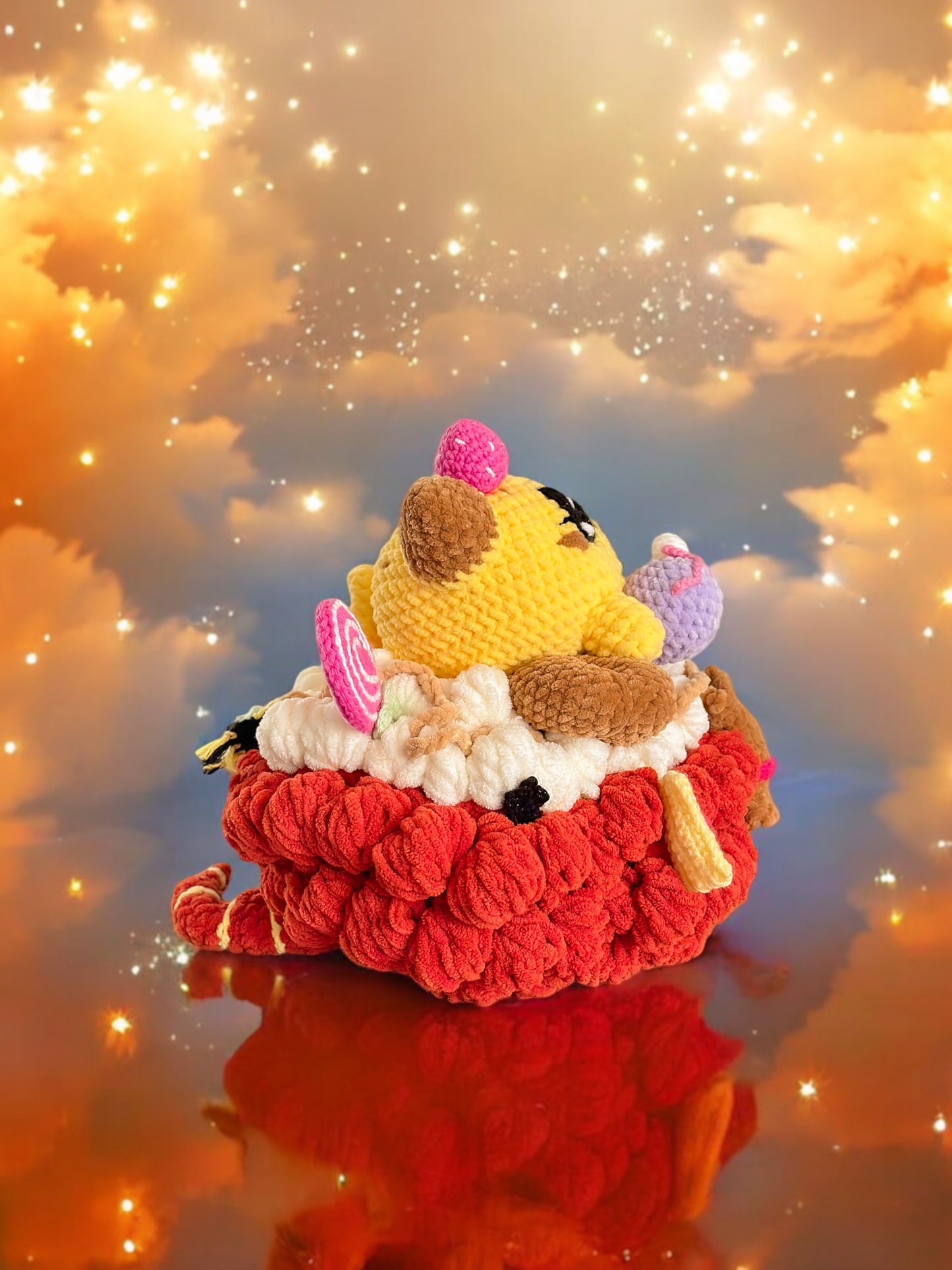 Minty Cat On Halo Wizard jumbo (made to order)