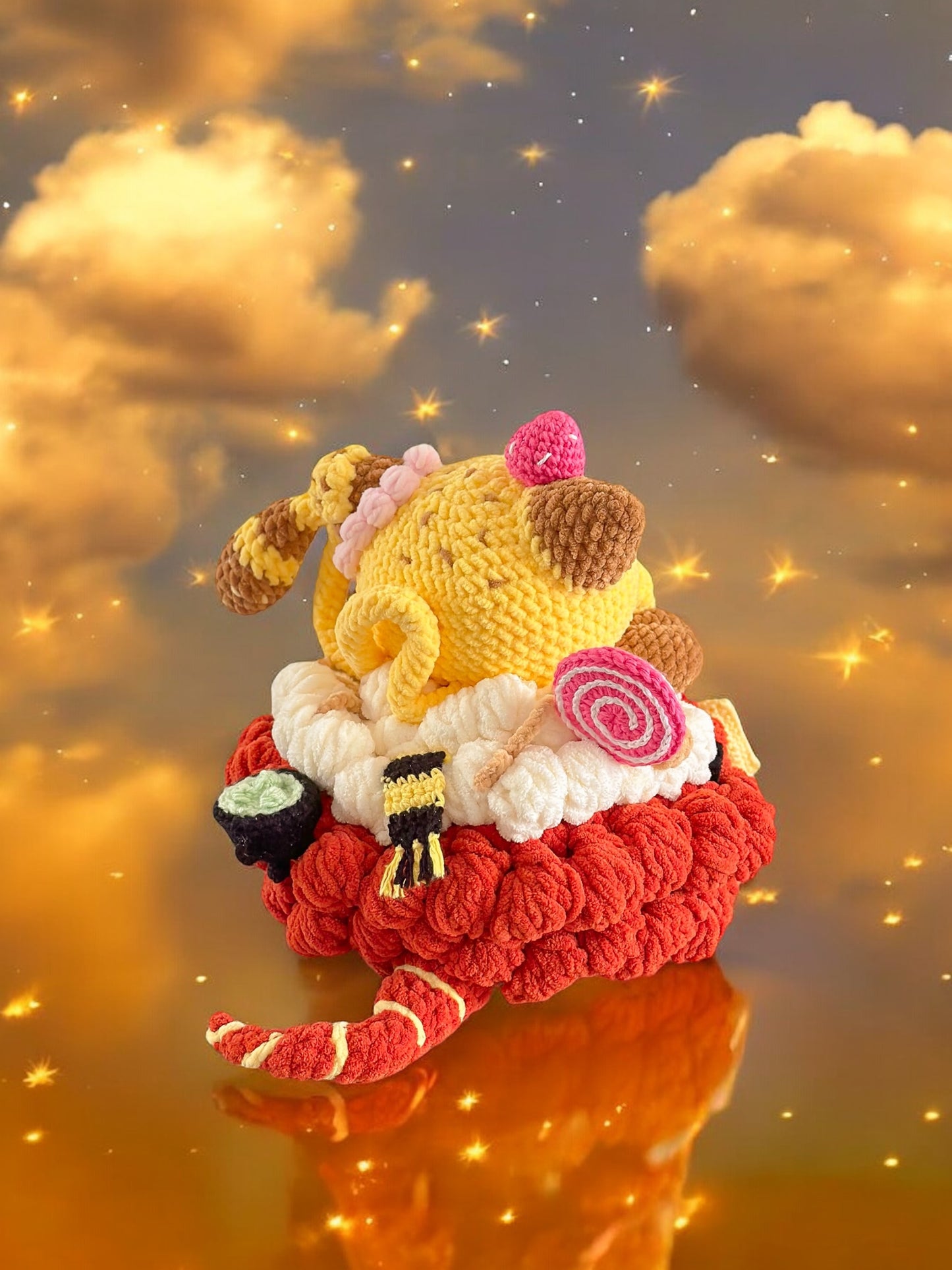 Minty Cat On Halo Wizard jumbo (made to order)