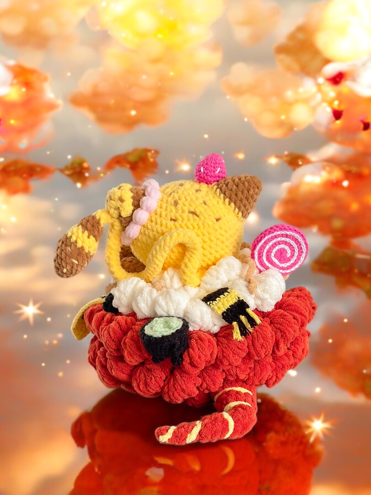 Minty Cat On Halo Wizard jumbo (made to order)