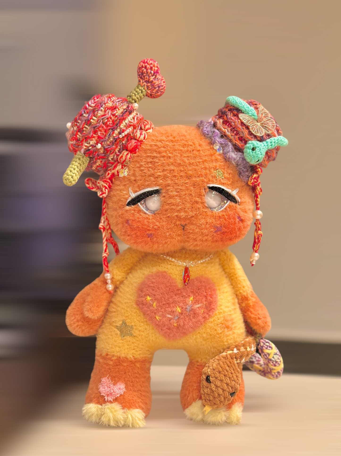 Jumbo Radiant Nova Ember weighted plushie (made to order)