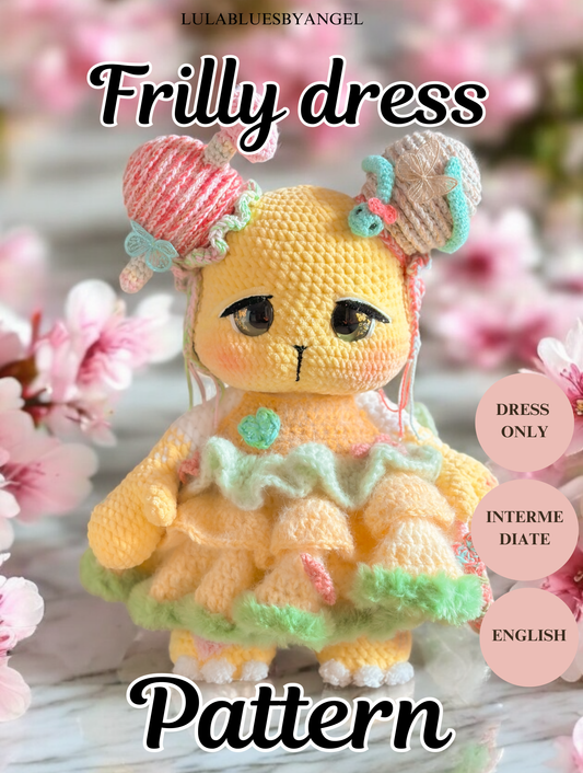 Frilly dress crochet pattern