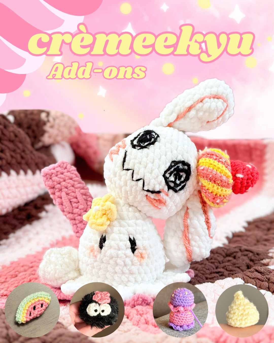 Crèmeekyu Plushie Pattern