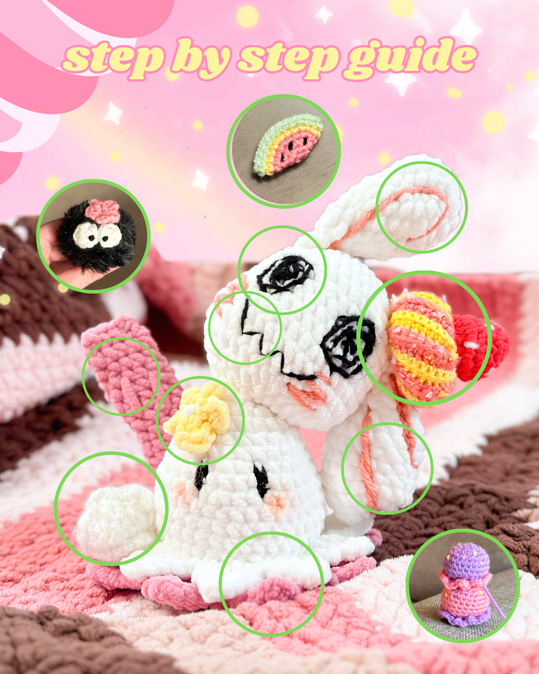 Crèmeekyu Plushie Pattern