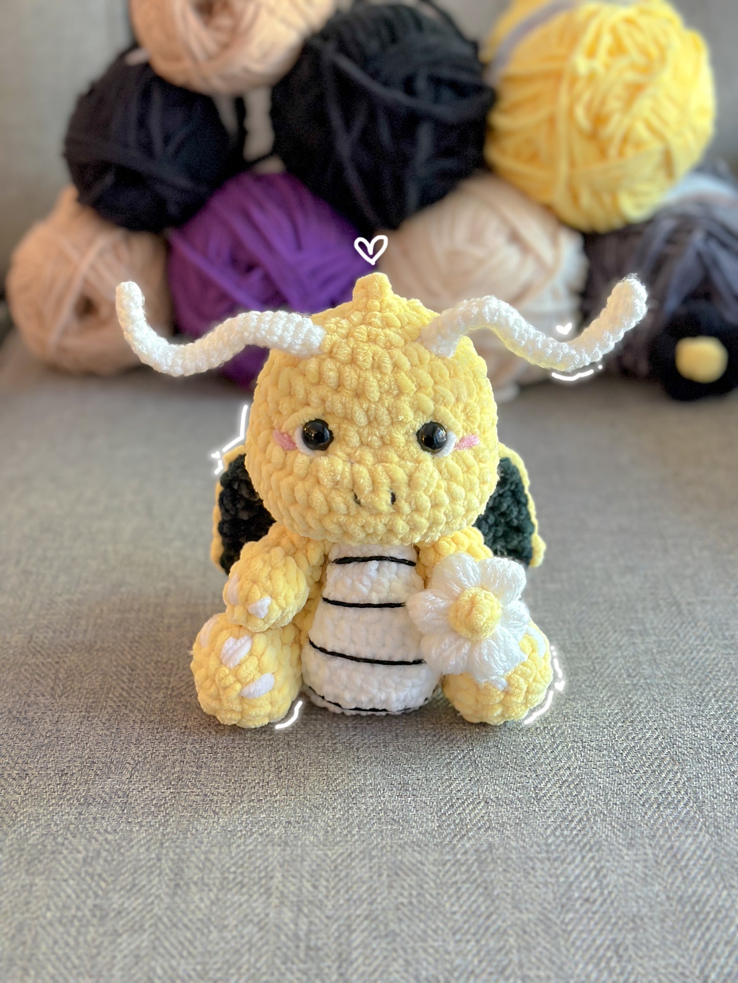 Dasiy Dragonite Plushie (made to order)