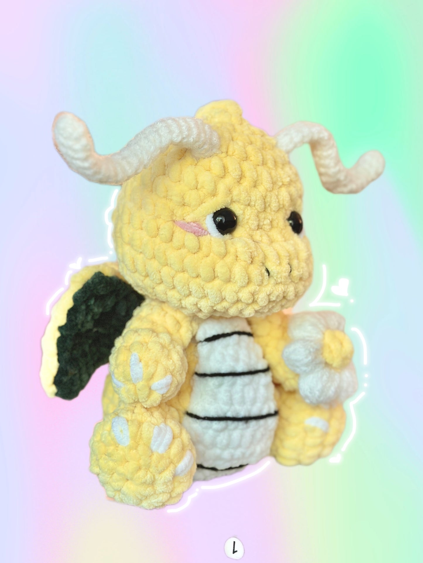 Dasiy Dragonite Plushie (made to order)
