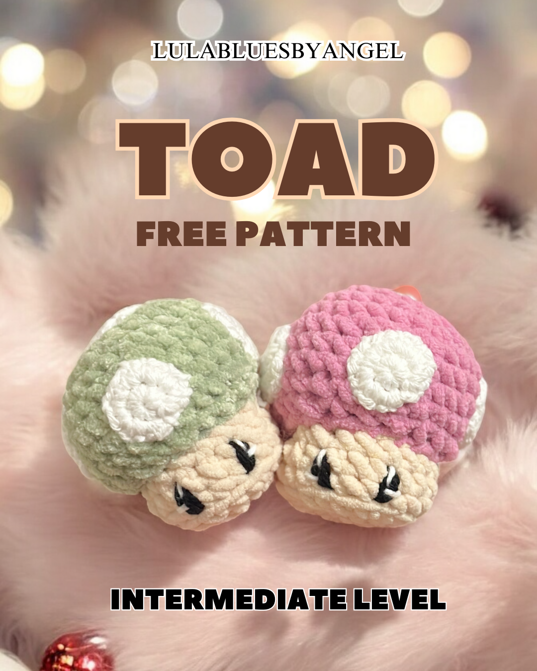Toad mushroom crochet pattern