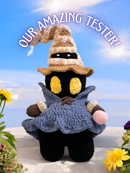 Black mage plushie pattern