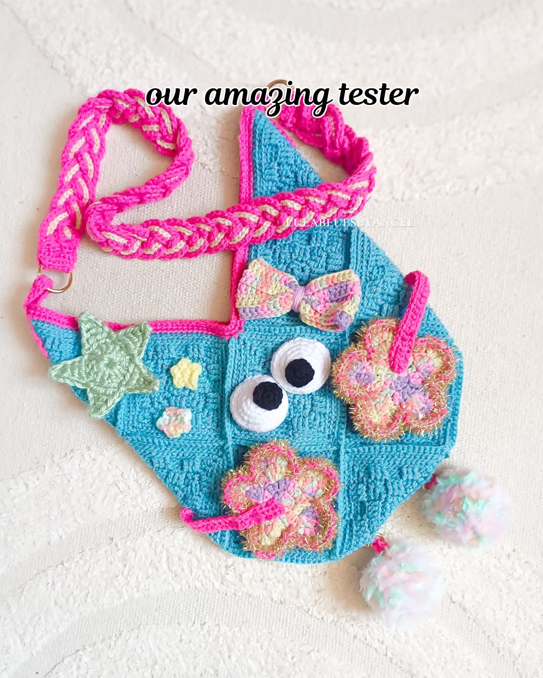 Googly tote ALL IN 1 crochet pattern