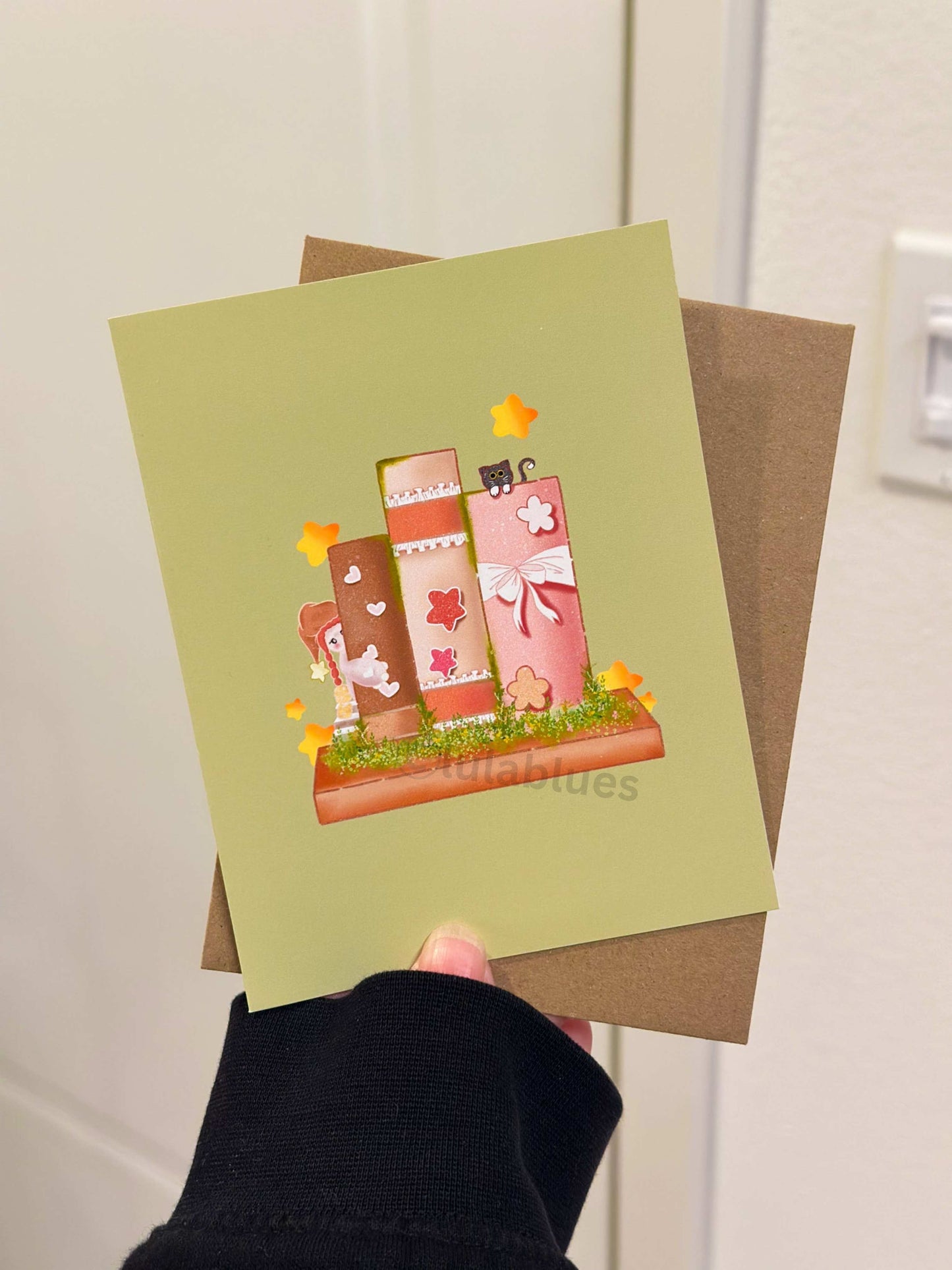 Tauri peek a book greeting card - set of 2