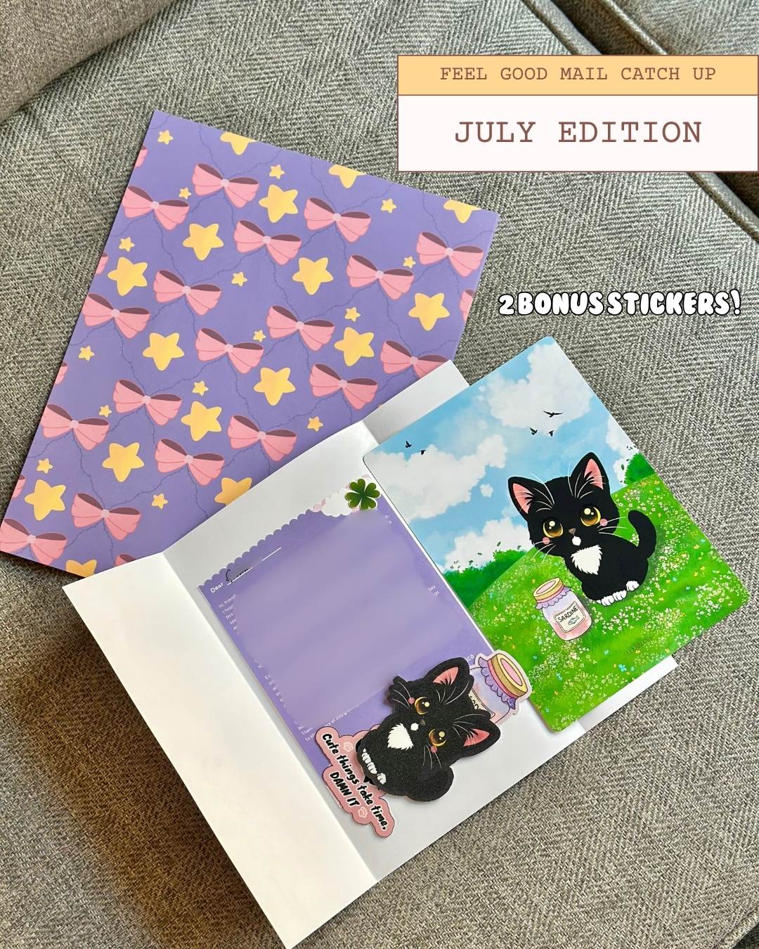 Feel Good Snail Mail Club Post Card and Sticker Subscription
