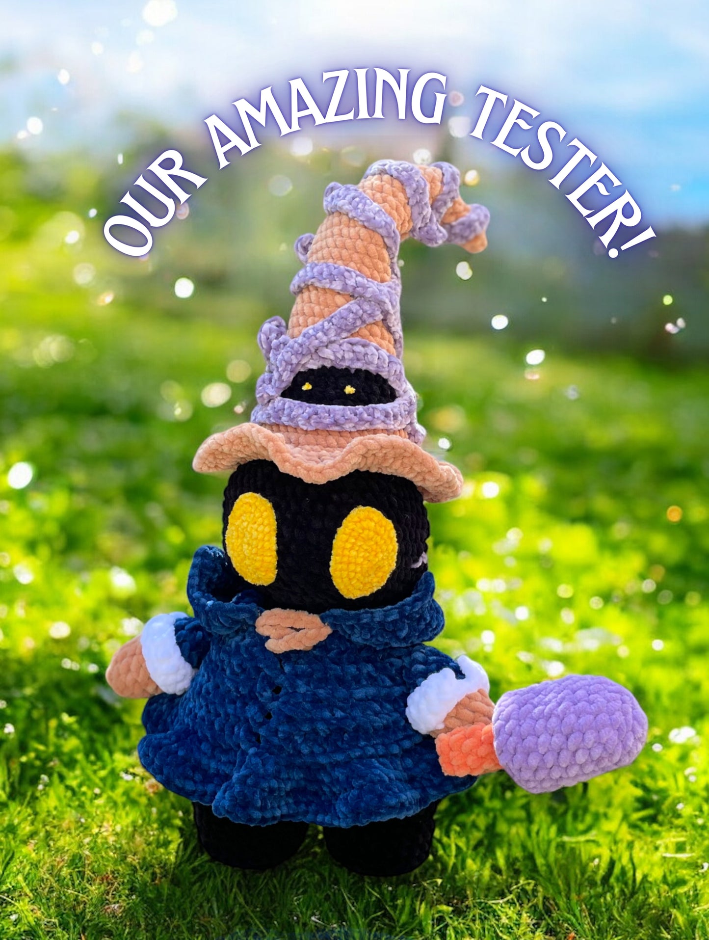 Black mage plushie pattern