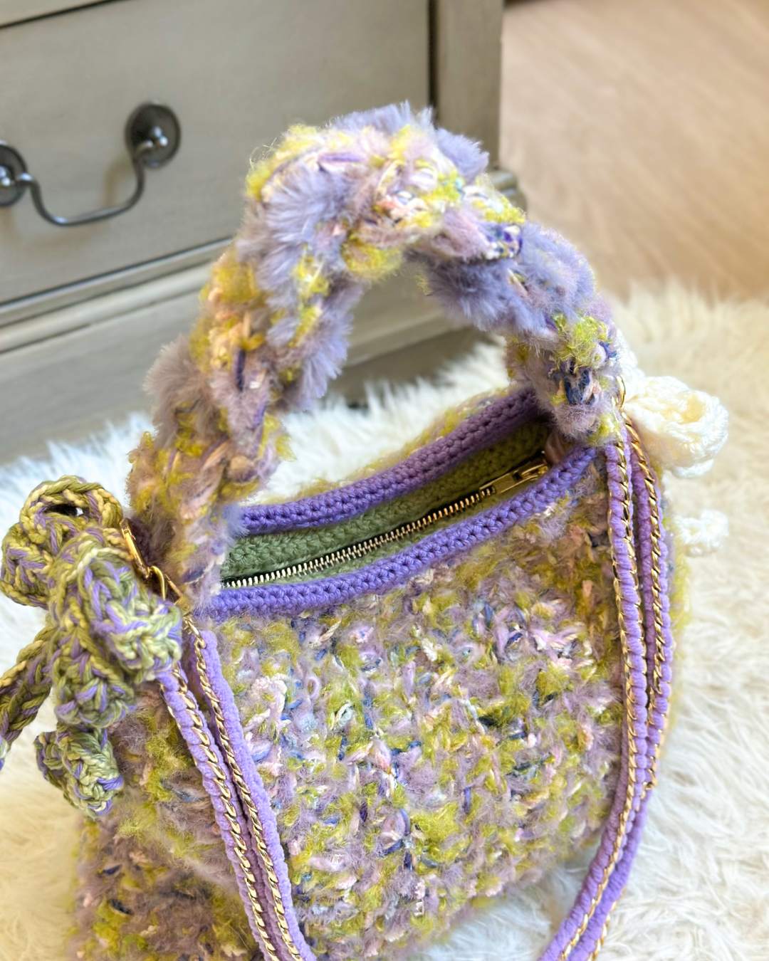 Tauri Top Handle Bag -  Velvet Vine (Ready stock)