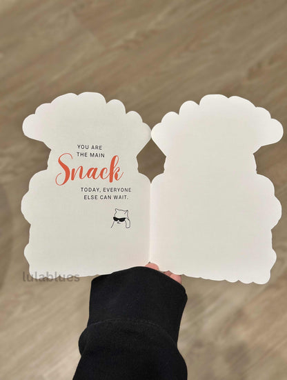 Happy subiday birthday die cut greeting card set with envelope