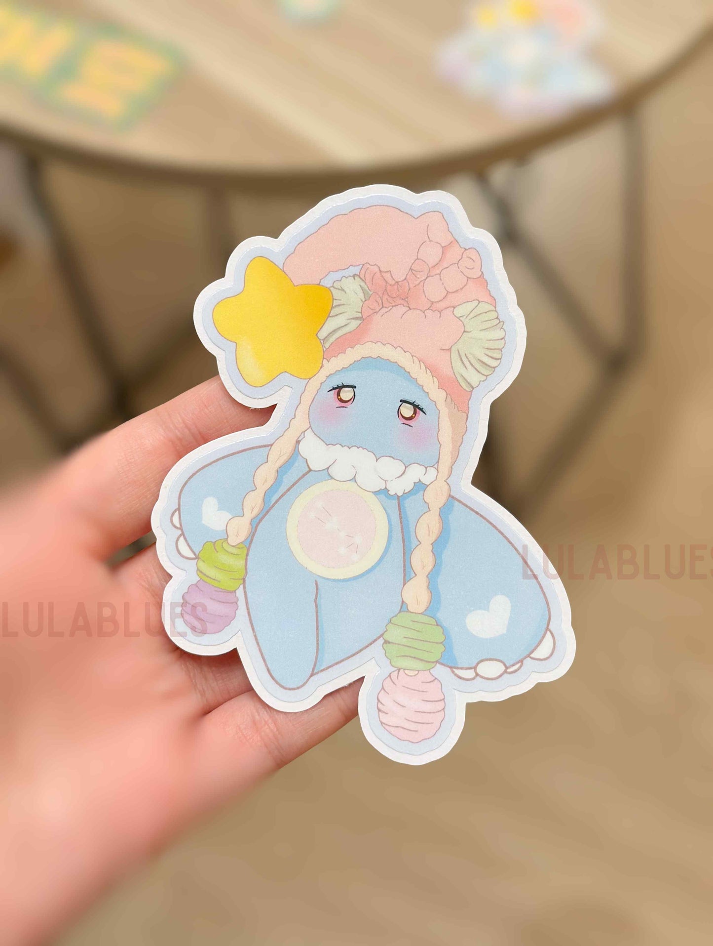 Tauri Easy Peel Vinyl Die Cut Sticker - Blue (New Size)