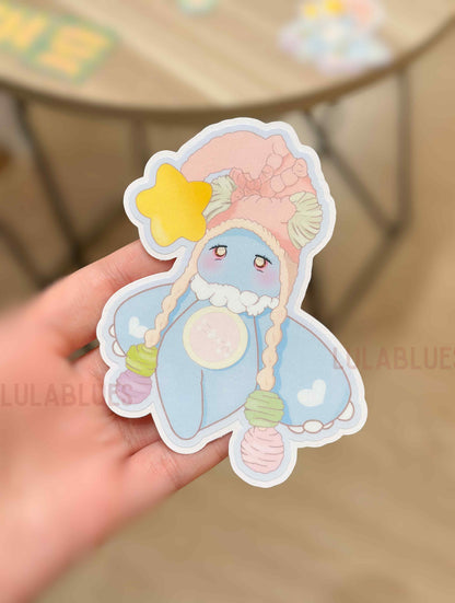 Tauri Easy Peel Vinyl Die Cut Sticker - Blue (New Size)