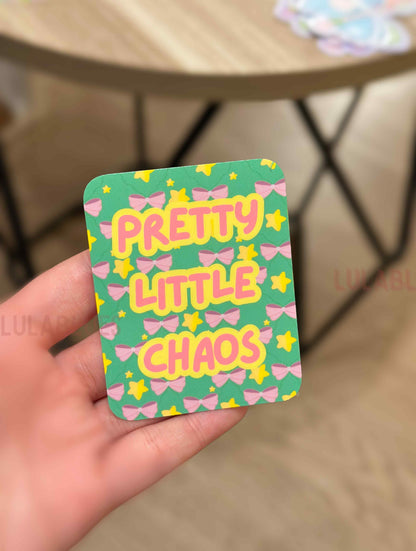 Pretty Little Chaos Die Cut Vinyl Sticker - Green