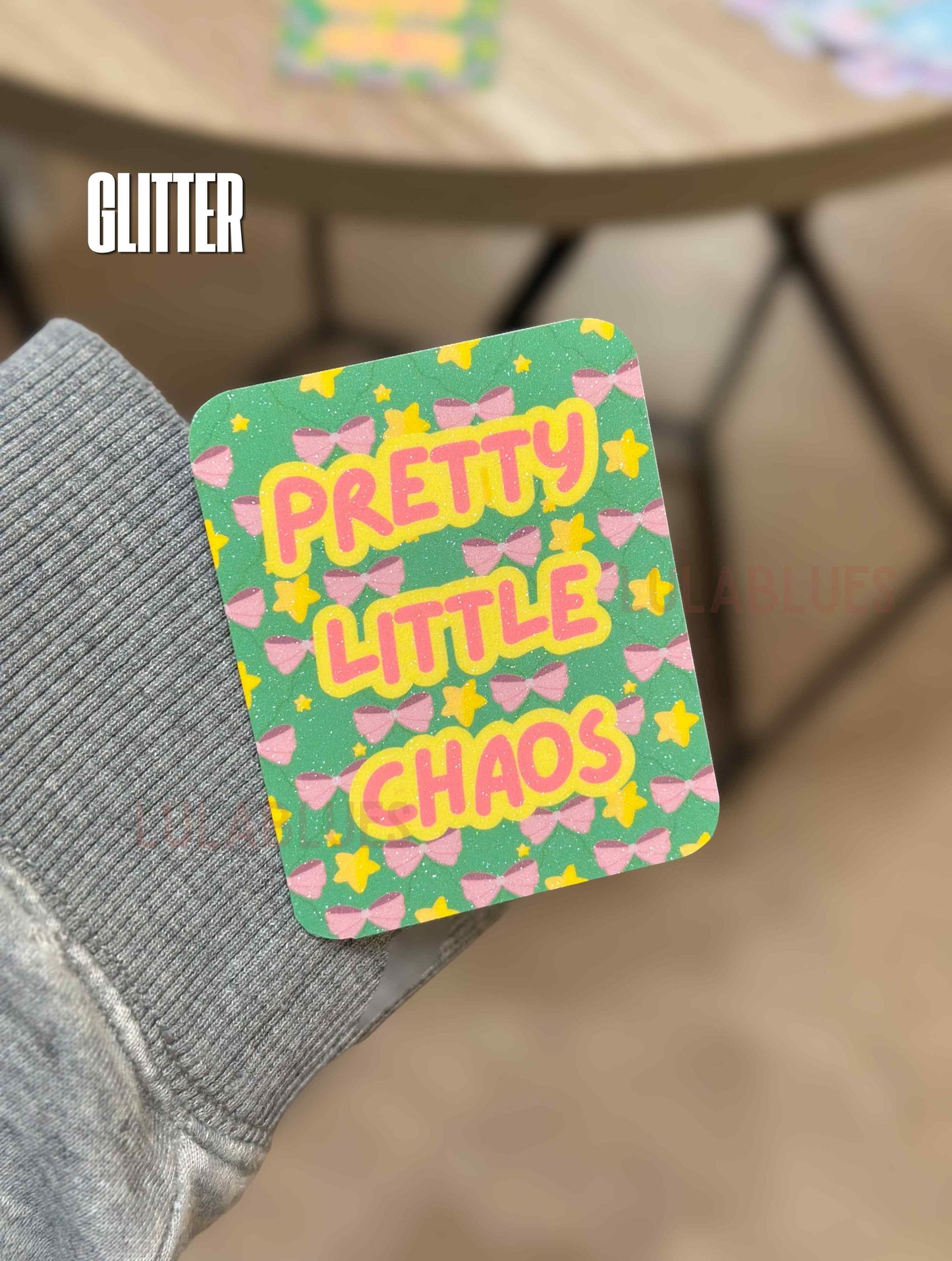 Pretty Little Chaos Die Cut Vinyl Sticker - Green