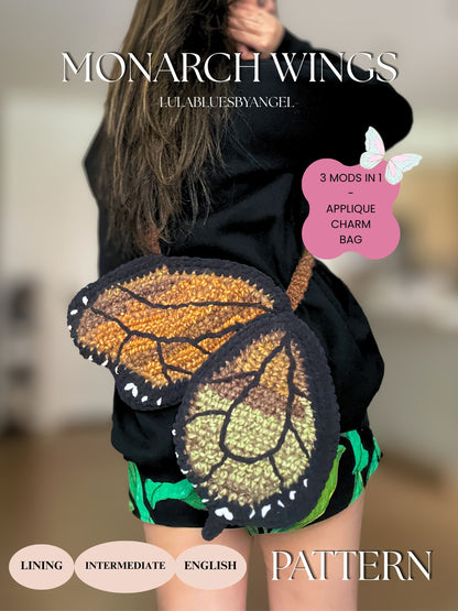 Monarch Wings 3 Mods-in-1 Crochet Pattern