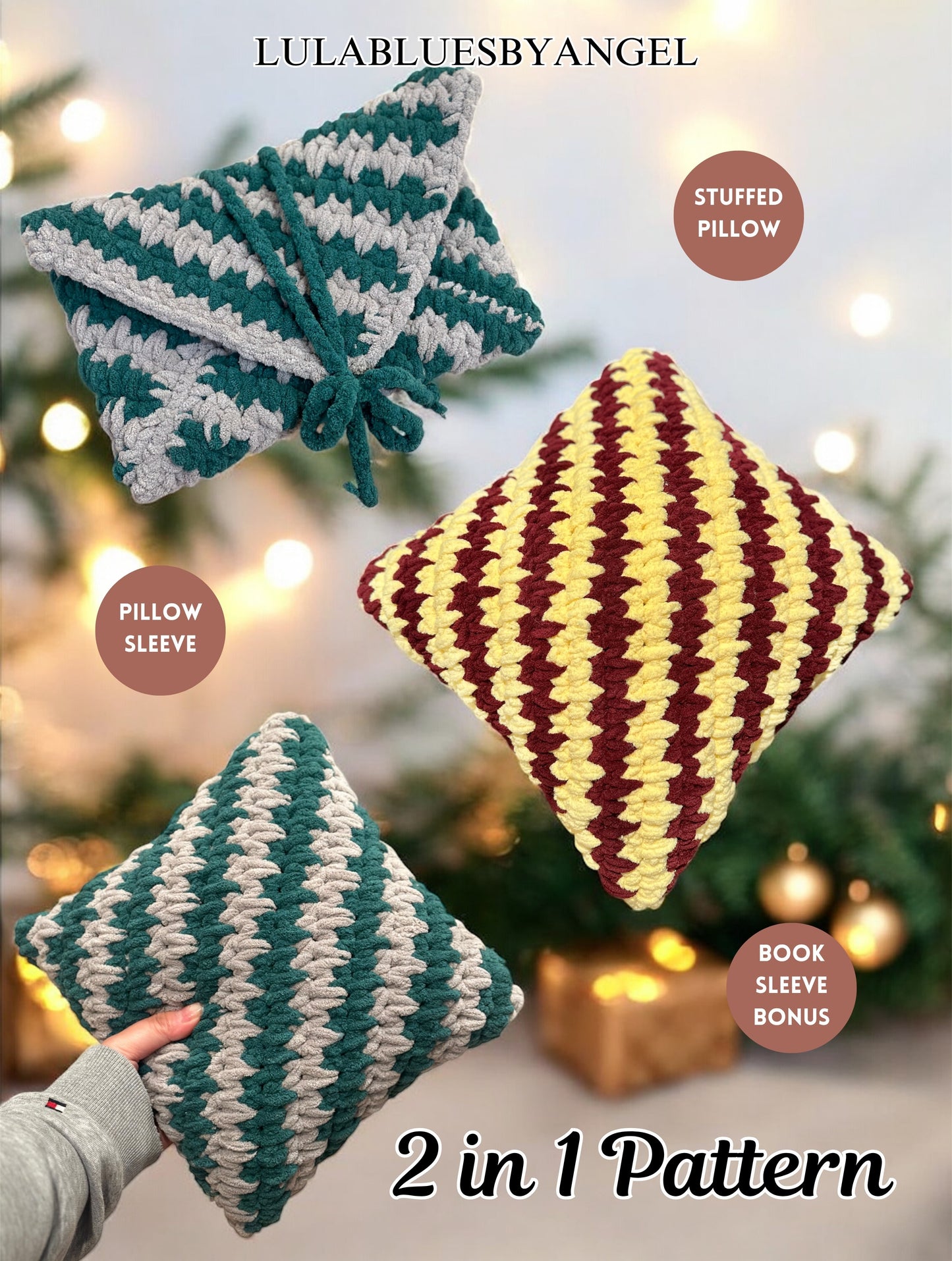 Grungy Pillow 2-in-1 Crochet Pattern