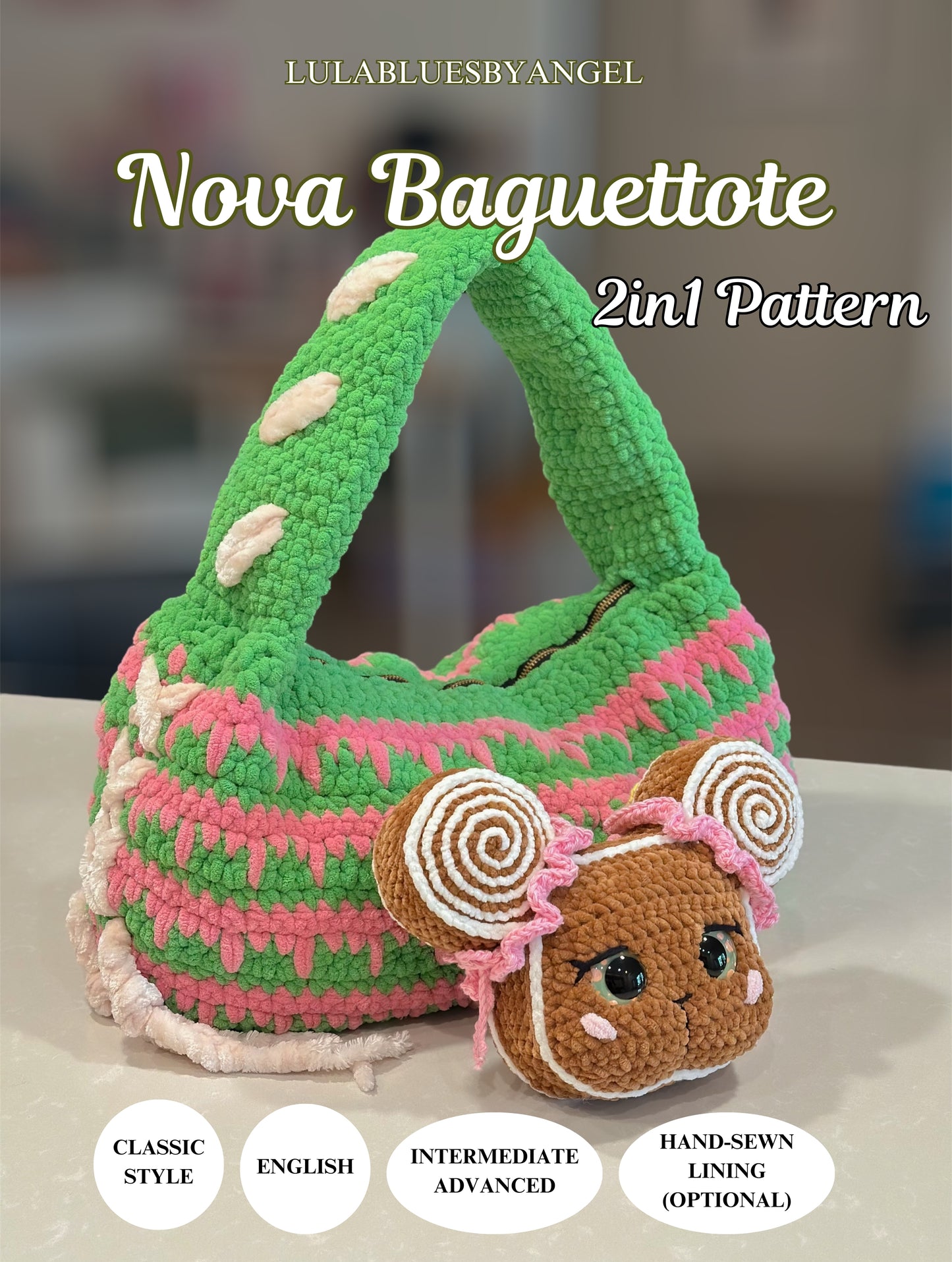 Nova Baguettote Classic 2-in-1 Bag Crochet Patterns