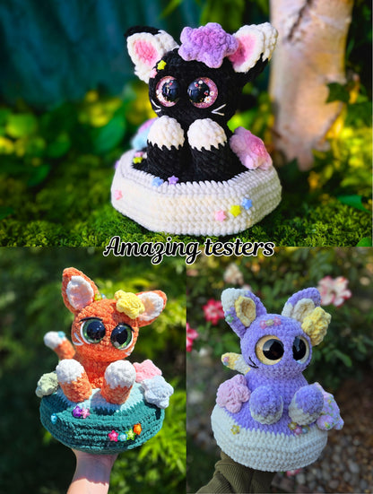 Peek-A-Momo Crochet Pattern