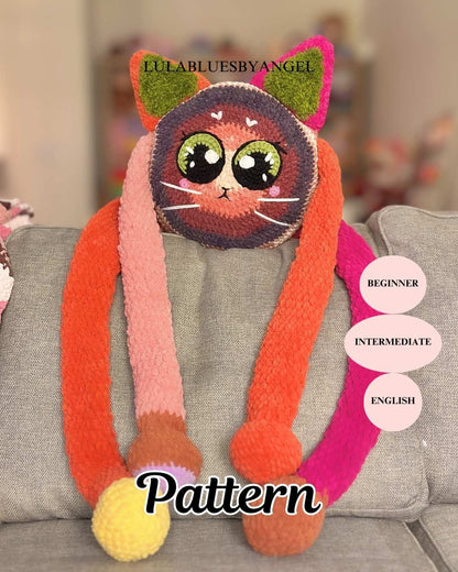 Sour Kitty Pillow crochet pattern